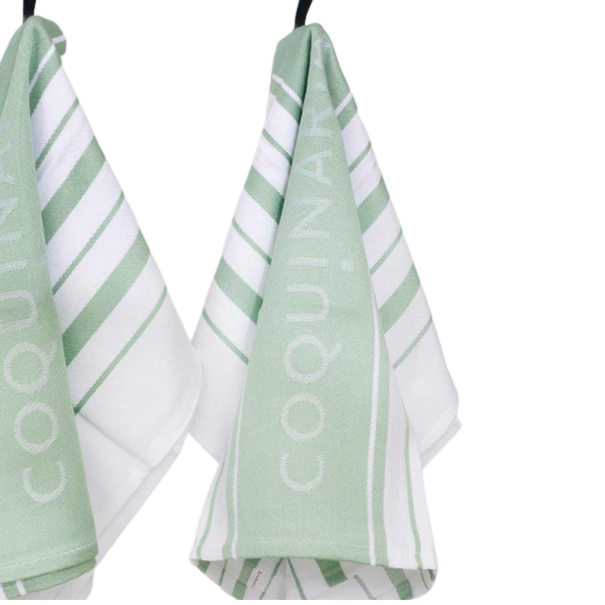 COQUINARIA - Set 4 Paños de Cocina Verdes Coquinaria