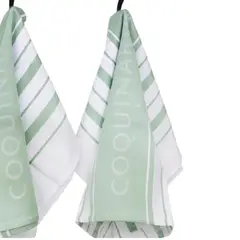 COQUINARIA - Set 4 Paños de Cocina Verdes