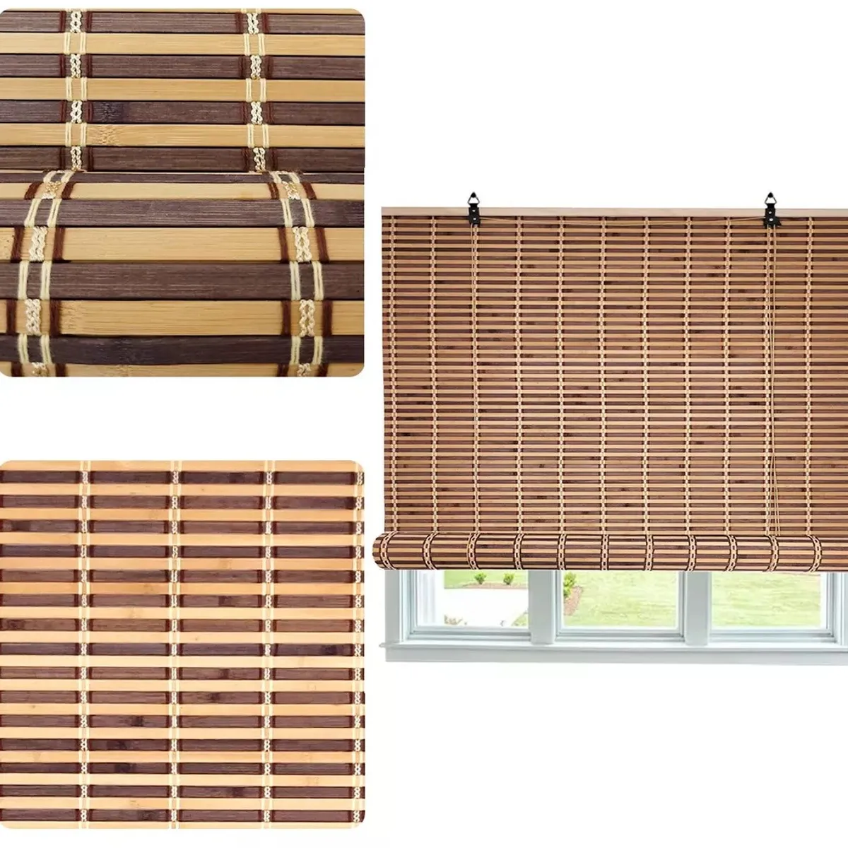 GENERICO - CORTINA PERSIANA DE BAMBU SOFISTICADA Y ECOLOGICA