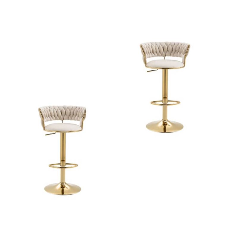 GENERICO - Pack 2 Taburetes Queen Bar Beige