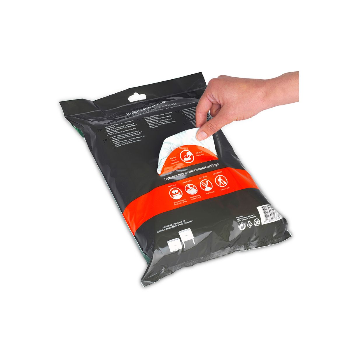 BRABANTIA - Bolsas de basura PerfectFit R 36 LT 40 bolsas
