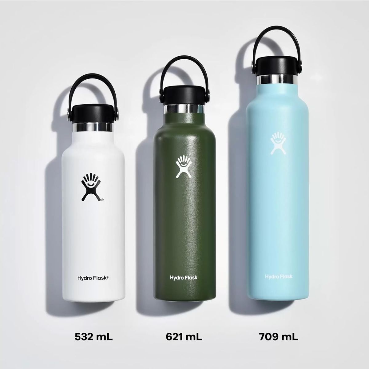 HYDRO FLASK - Botella Boca Standard 621 Ml Unisex Adulto Blanco
