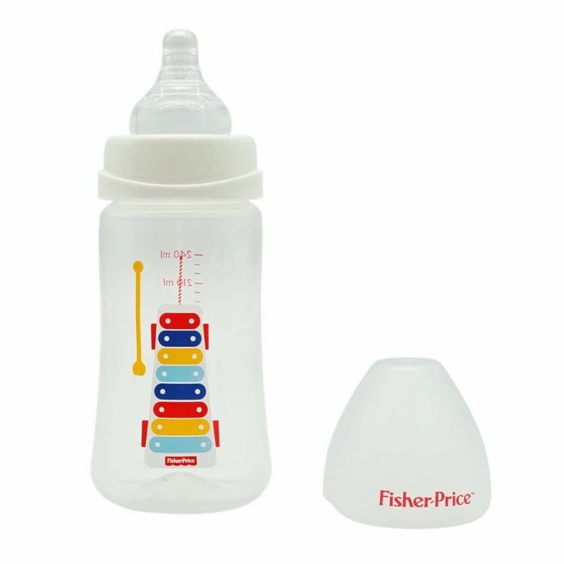 FISHER PRICE - Mamadera Boca Ancha FISHER PRICE 240 ml 0 meses +