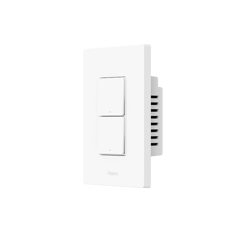 AQARA - Interruptor de Luz H2 US 2 Botones y 2 Canales Aqara