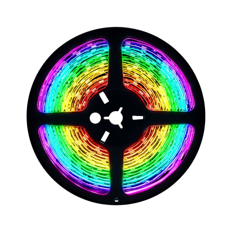 GENERICO - Cinta Led 12V RGB 5050 Digital IP20 60Led/m 5 Metros.