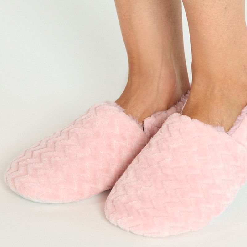 BARBIZON - Pantufla de Mujer Zapatilla Chenille Rosado Claro