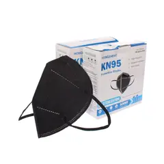 SOLLU - 20 Mascarillas KN95 Negra Vía Franca art. 0MASKKN95BLACKx20