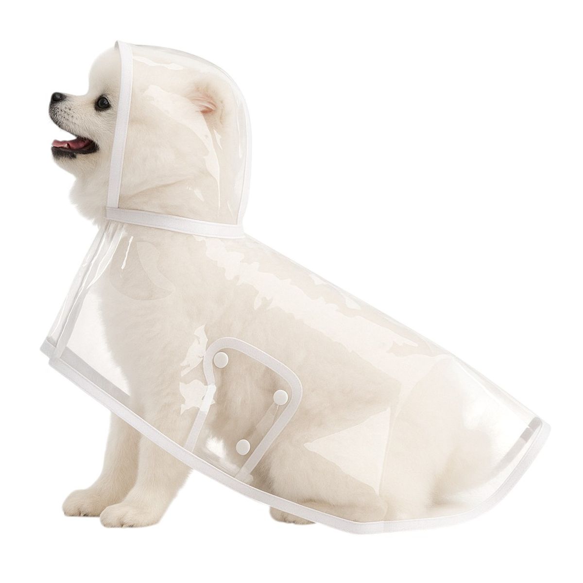 GENERICO - Capa De Lluvia Impermeable Transparente Para Perro Mascota M