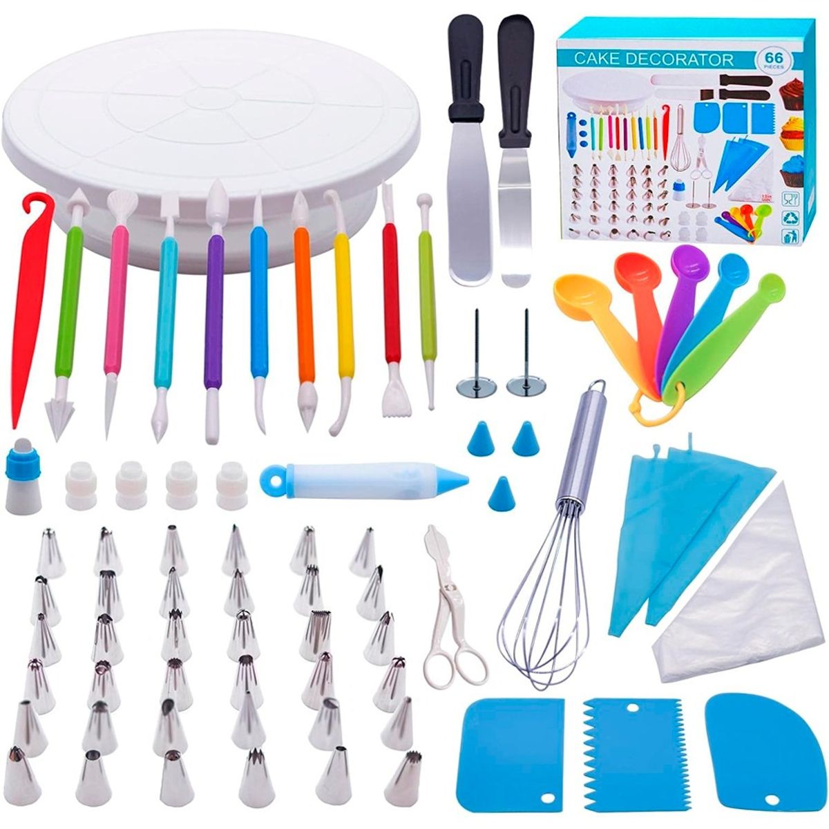 Set De 66 Herramientas Para Repostería Pastelería Decoración De Tortas, marca GENERICO - Foto 2