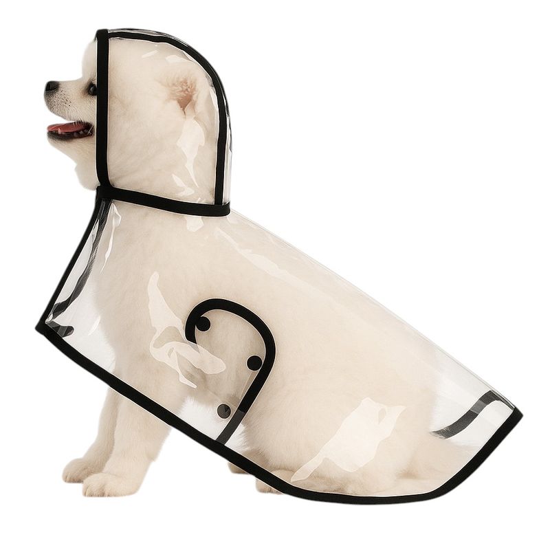 GENERICO - Capa De Lluvia Impermeable Transparente Para Perro Mascota M
