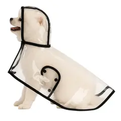 GENERICO - Capa De Lluvia Impermeable Transparente Para Perro Mascota M
