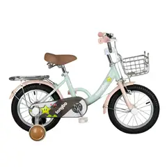 ALPHA - Bicicleta Niña Infantil De Paseo Little Star Rueditas Aro 12