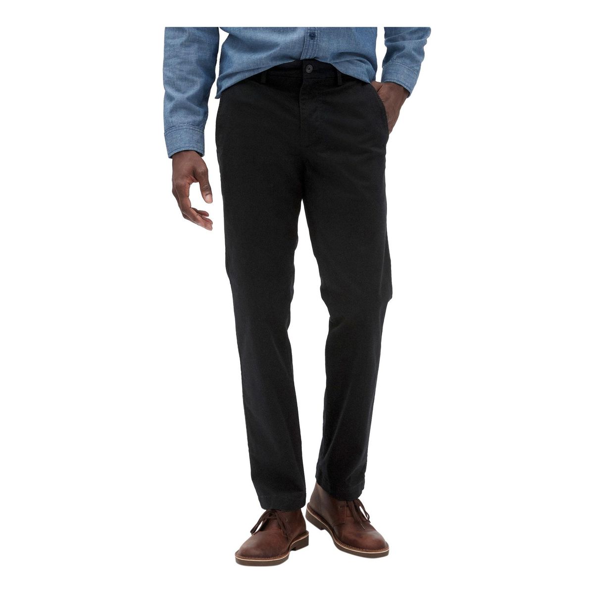 GAP - Pantalon Straight Hombre Negro