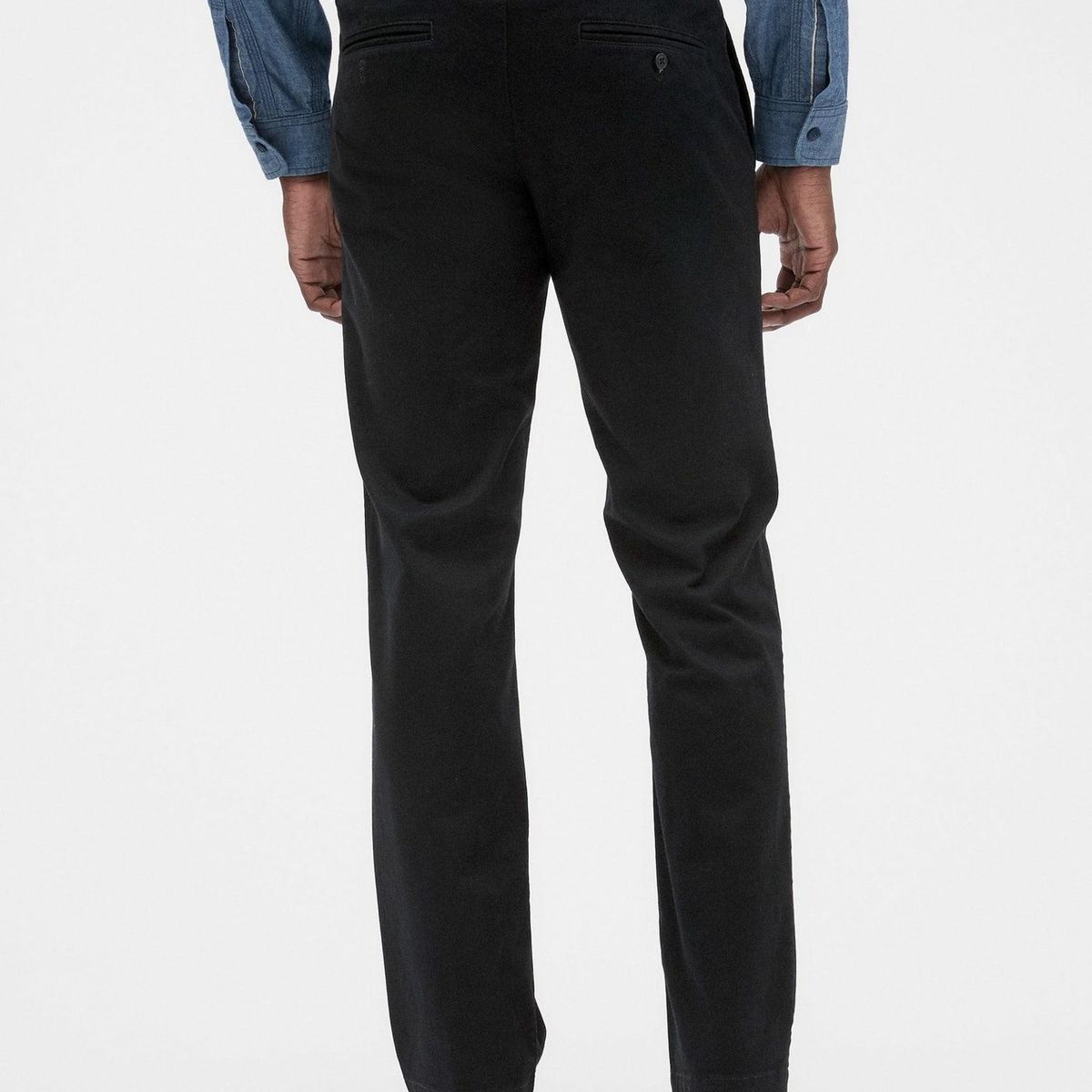 GAP - Pantalon Straight Hombre Negro