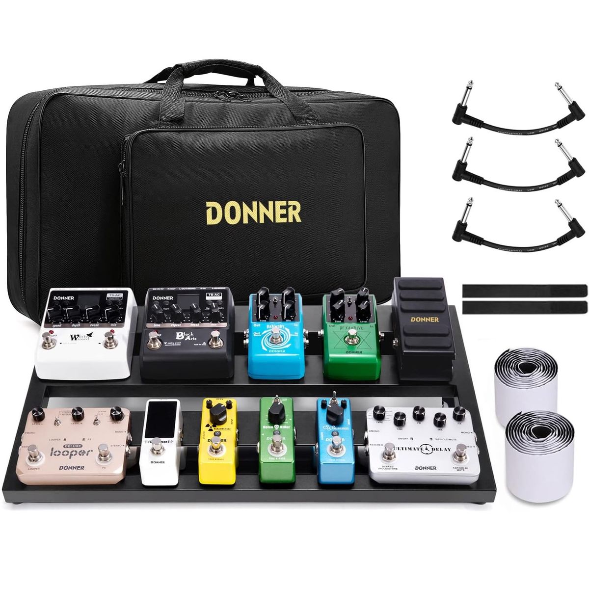 GENERICO - PedalBoards de aluminio con funda Donner DB-3