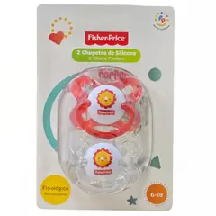 FISHER PRICE - Pack Chupetes de Silicona Fisiológicos 6-18 M+ León