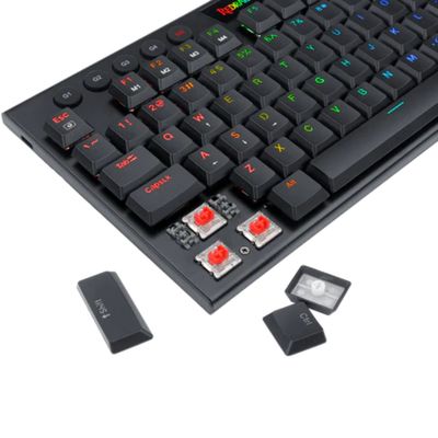 Imagen 2 del producto Teclado Gamer Horus FS Black Red Sw Cableado Español Negro