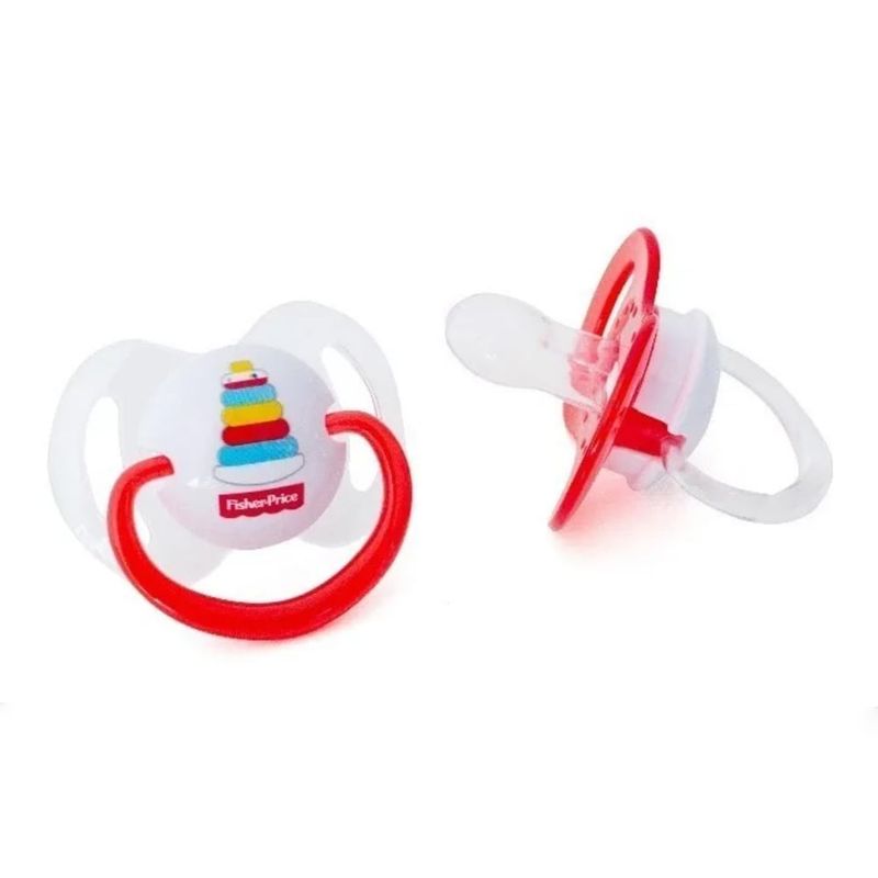 FISHER PRICE - Pack Chupetes de Silicona  Fisiológicos 6-18 M+ Apilador