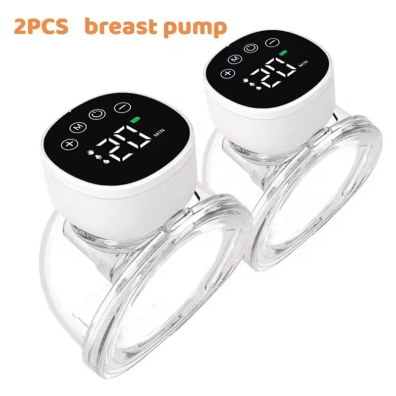 GENERICO - 2pcs Extractor Leche Electrico Manos Libres Portátil Usb