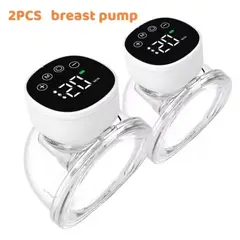 GENERICO - 2pcs Extractor Leche Electrico Manos Libres Portátil Usb