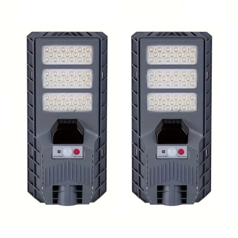 MOVILLANO - Pack 2 Foco Solar 300w Recargable Ip65 Sensor M Y Control R