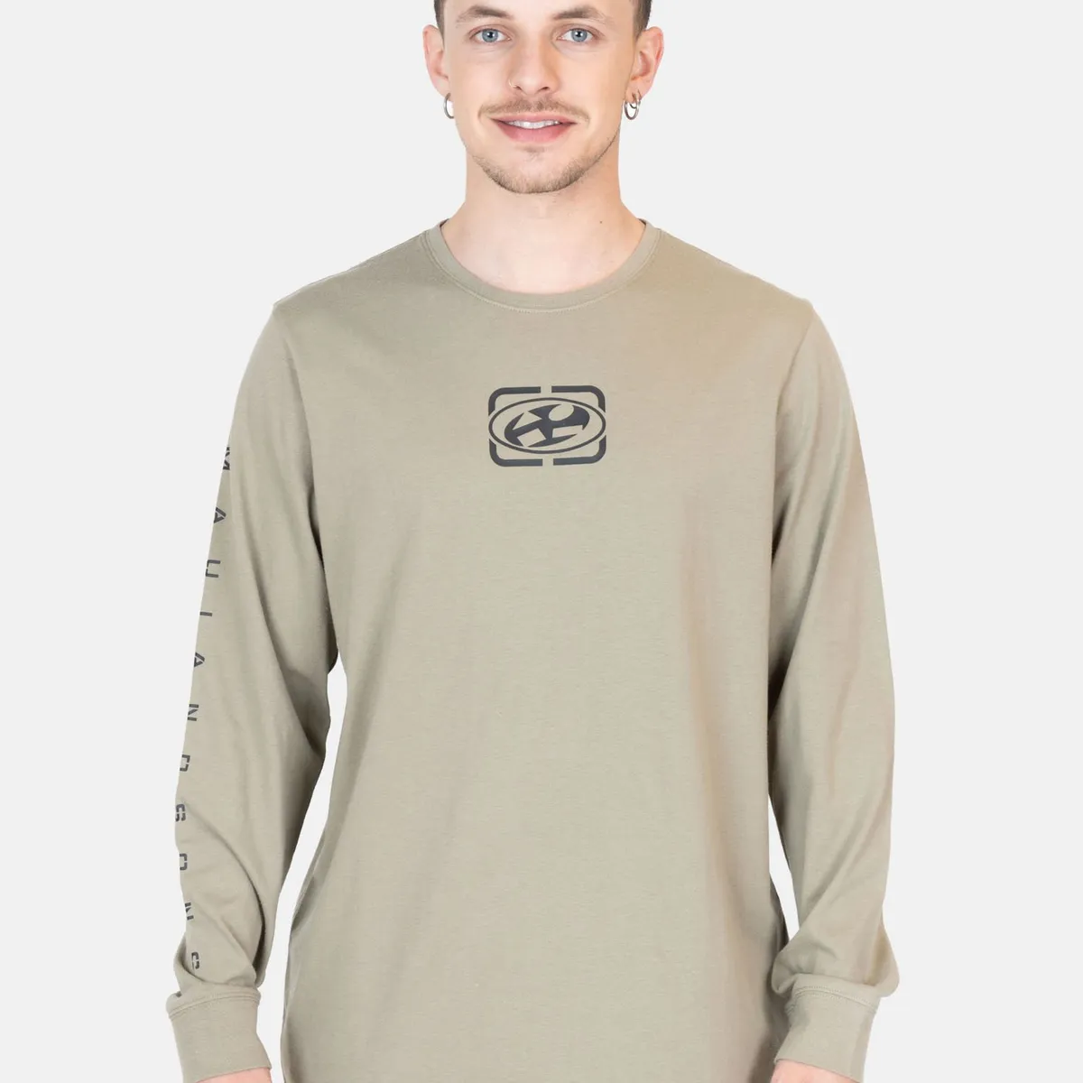 MAUI AND SONS - Polera ML Sunset Swell Verde Hombre Maui And Sons - Verde