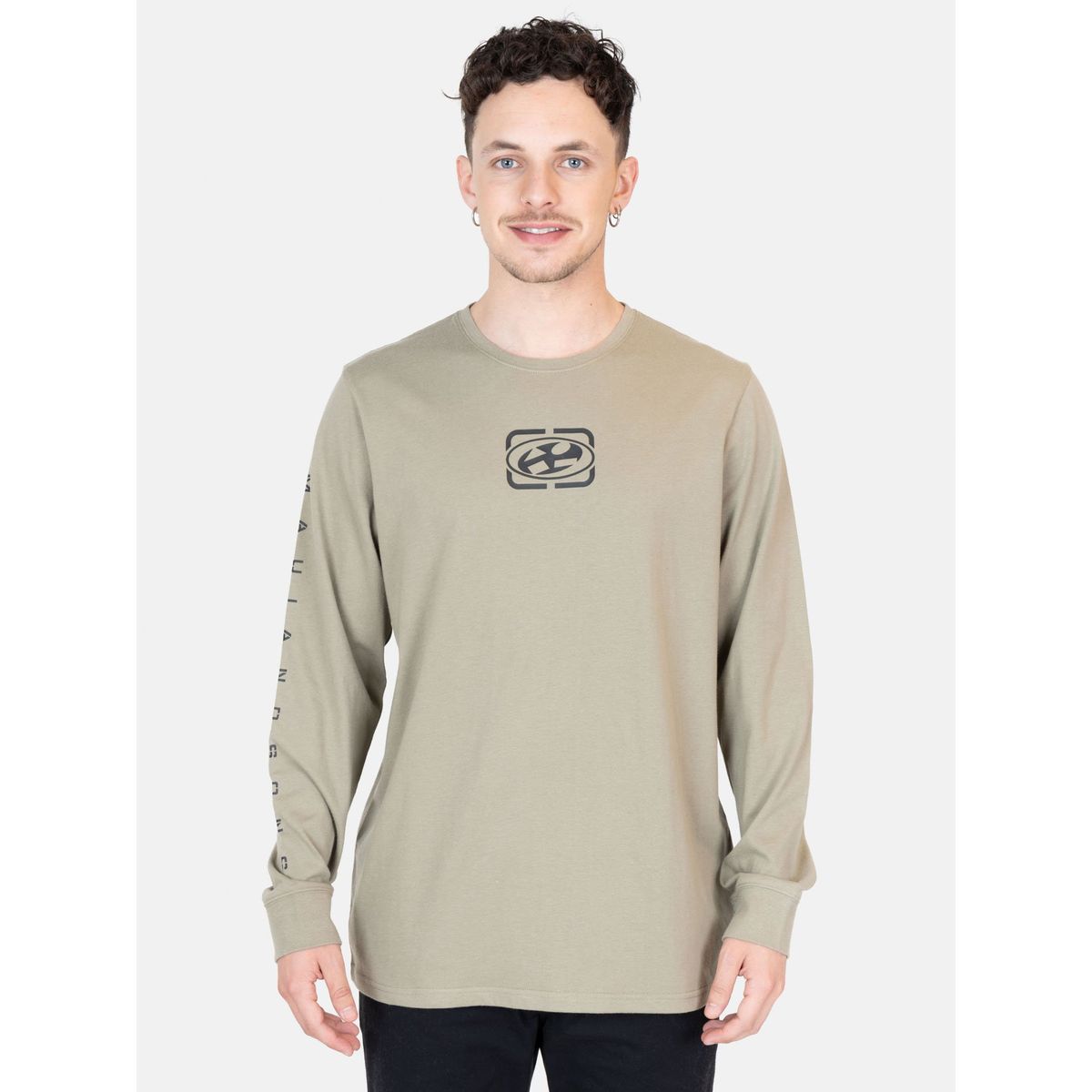 MAUI AND SONS - Polera ML Sunset Swell Verde Hombre Maui And Sons - Verde