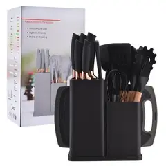 GENERICO - Set 19 Utensilios De Cocina Antiadherentes De Silicona