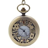 Reloj De Bolsillo Alicia Pais De Las Maravillas - Dorado