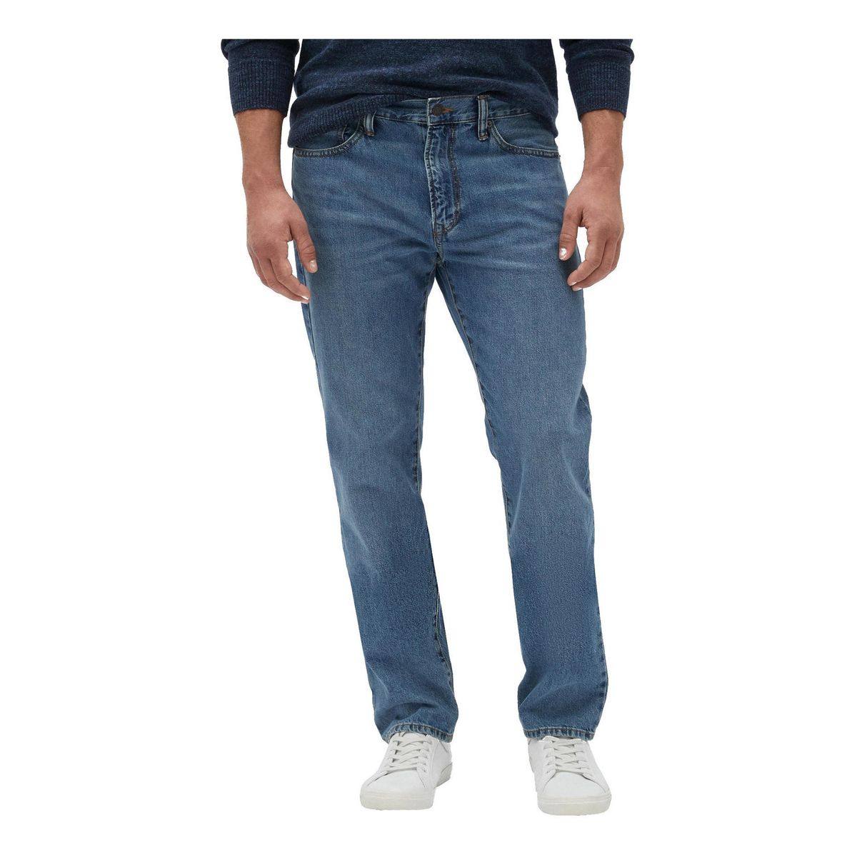 GAP - Jeans Straight Medium Wash Hombre Azul