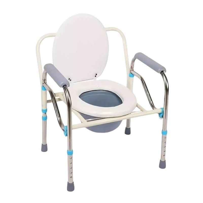 GENERICO - Baño Inodoro Wc Portátil Plegable Silla Ducha Color Blanco.-
