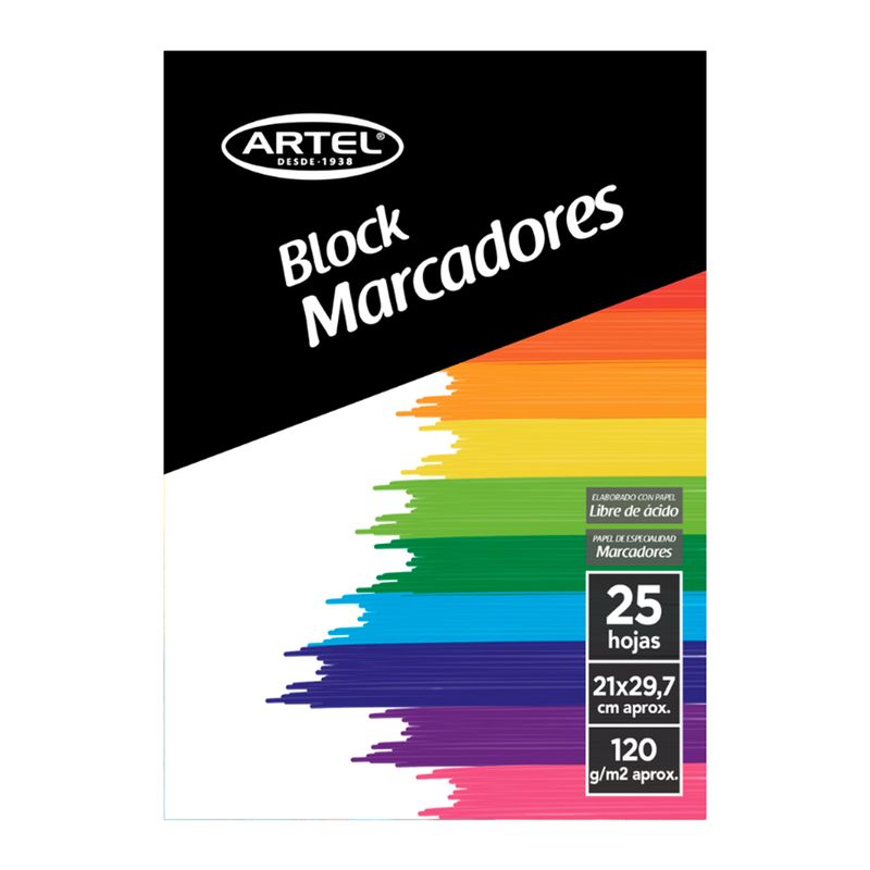 ARTEL - Block Marcadores Artel 120gr A4