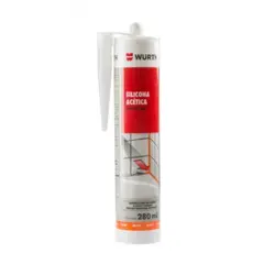 WURTH - PACK 2 SILICONA ACETICA BLANCA 280ML
