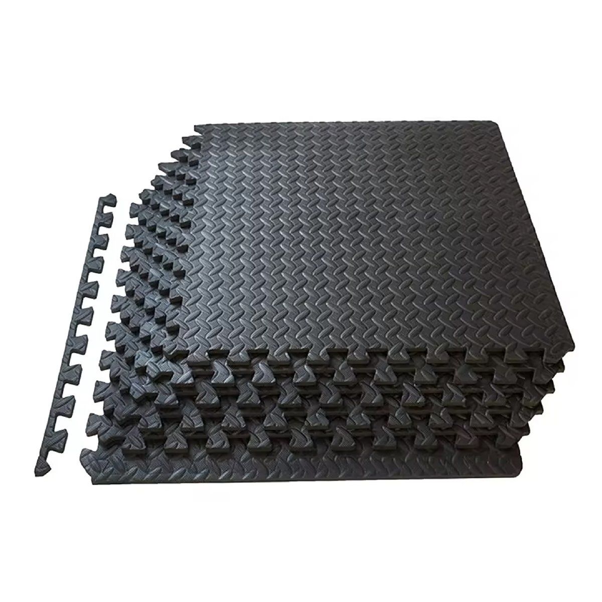 OVERFIT - Piso Goma Eva Alfombra Deportiva Gimansio 12mm 60x60cm x16Un