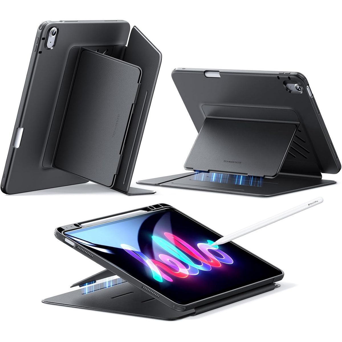 ESR - Funda ESR Para iPad Air 13 M3 / M2 (2025 / 2024) Flip Negro