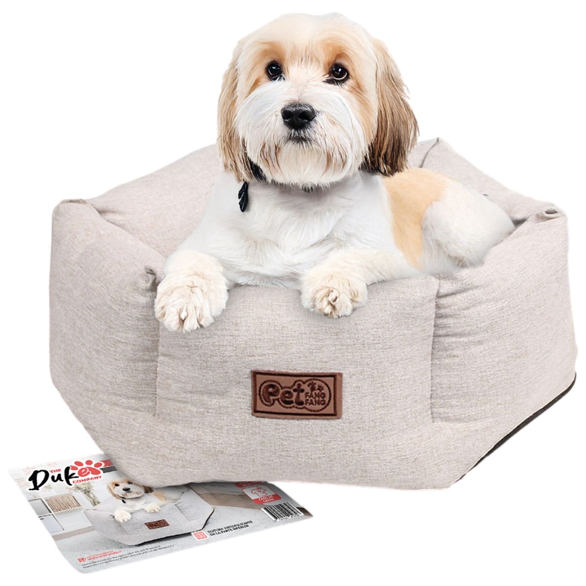 THE DUKE COMPANY - Cama de perro talla M The Duke Company 62 x 62 x 22 cm beige