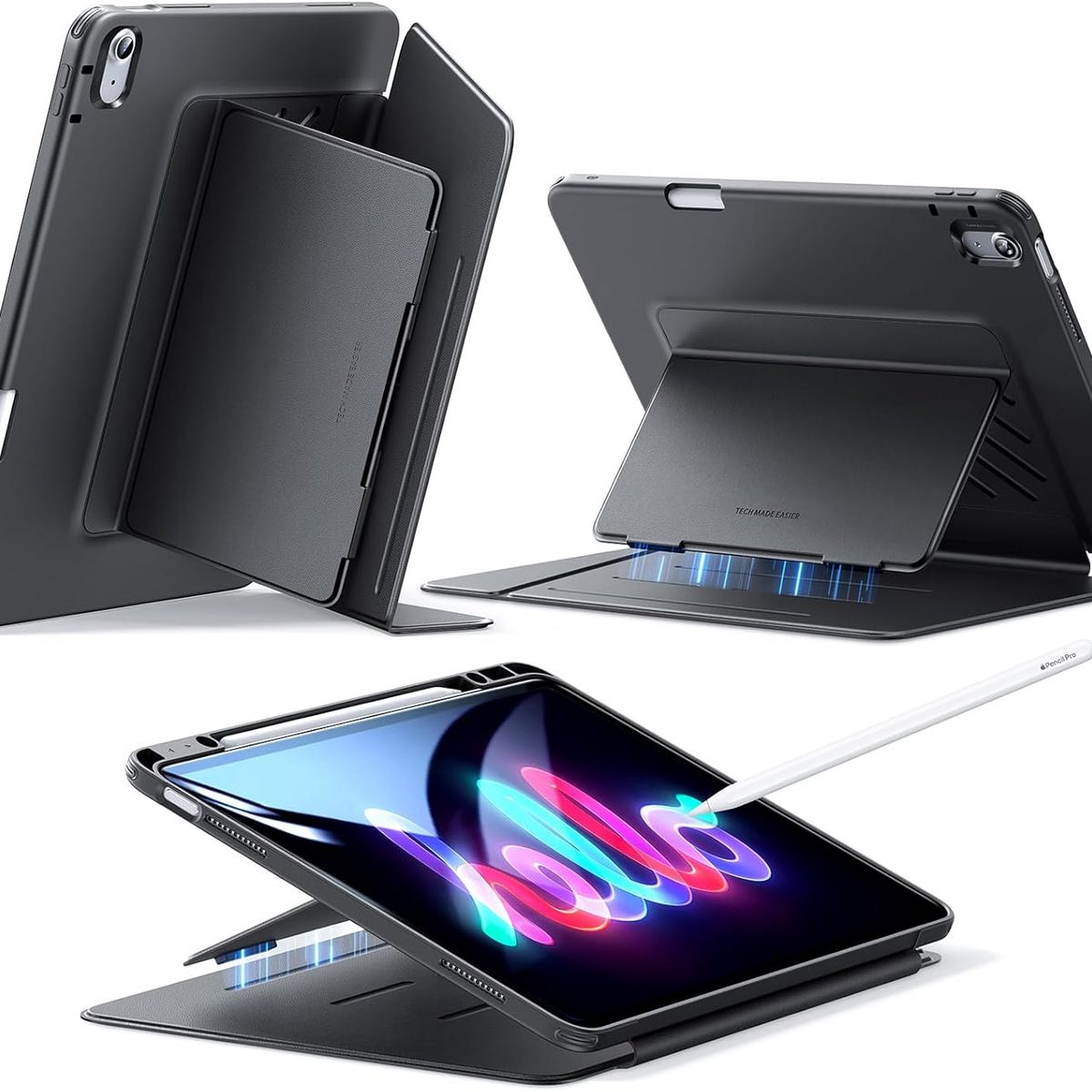 ESR - Funda ESR Para iPad Air 11 M3 / M2 Air 5ª / 4ª 10.9 Flip Negro