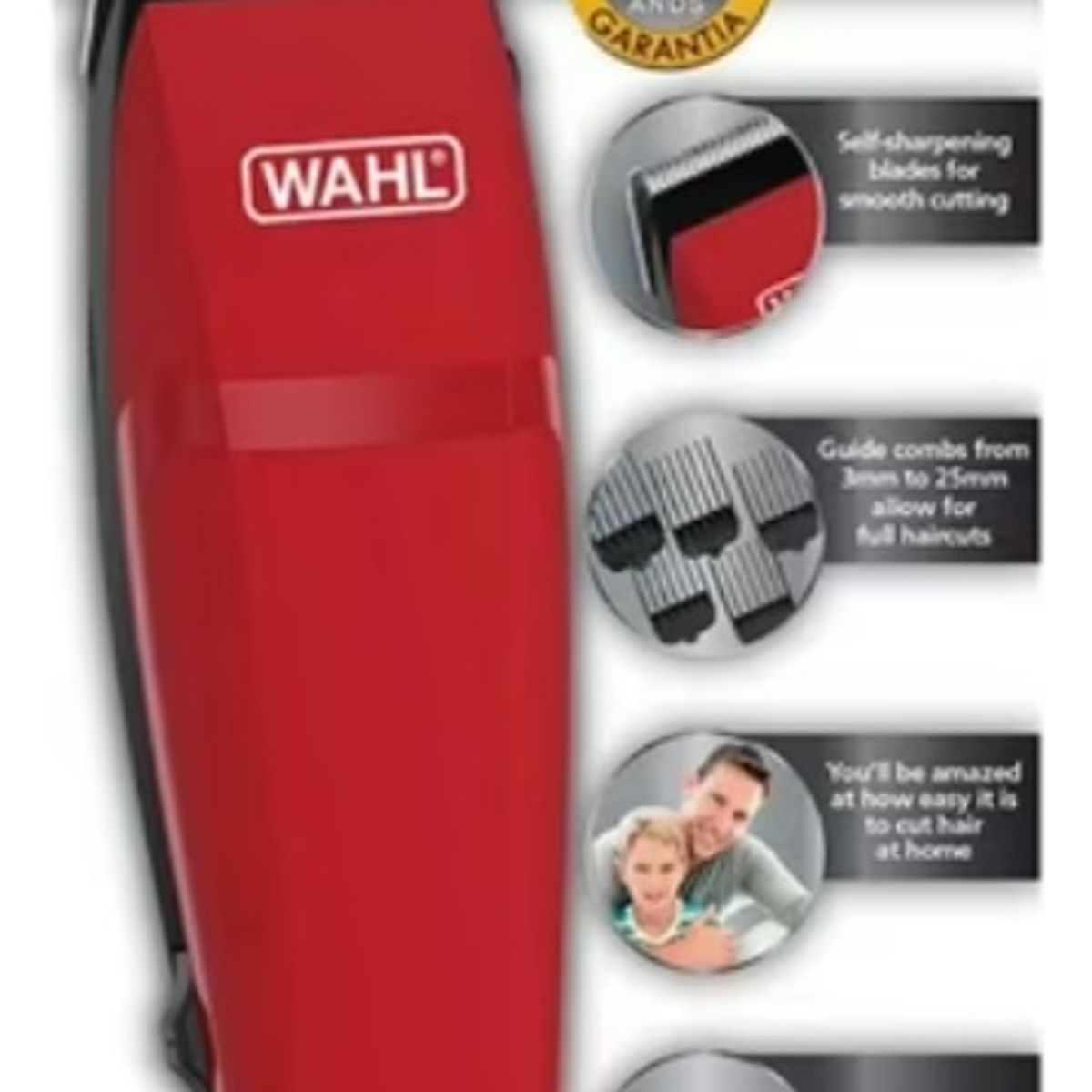WAHL - Cortadora Profesional Wahl Nis Easy Cut 10 Piezas