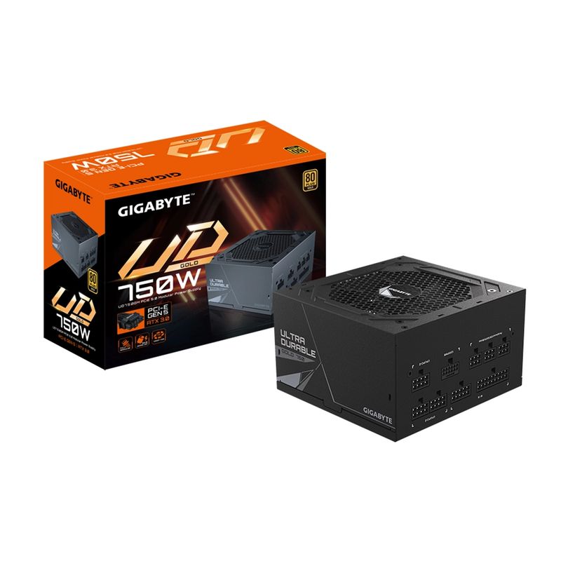 GIGABYTE - Fuente de Poder Gigabyte 750W UD750GM PG5 80+ Gold Modular