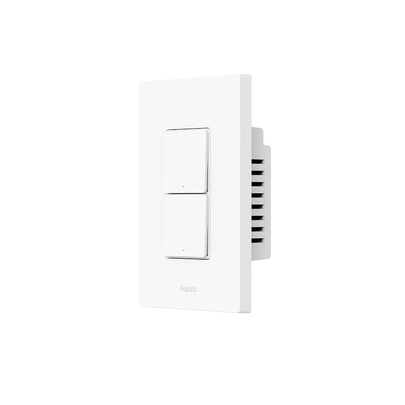 AQARA - Interruptor de Luz H2 US 2 Botones y 1 Canal Aqara