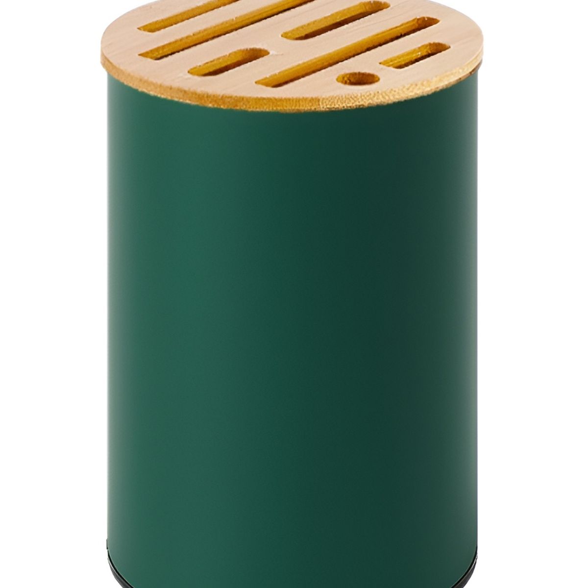 GENERICO - Porta Cuchillos Tapa Bambu Soporte Organizador Para Cocina