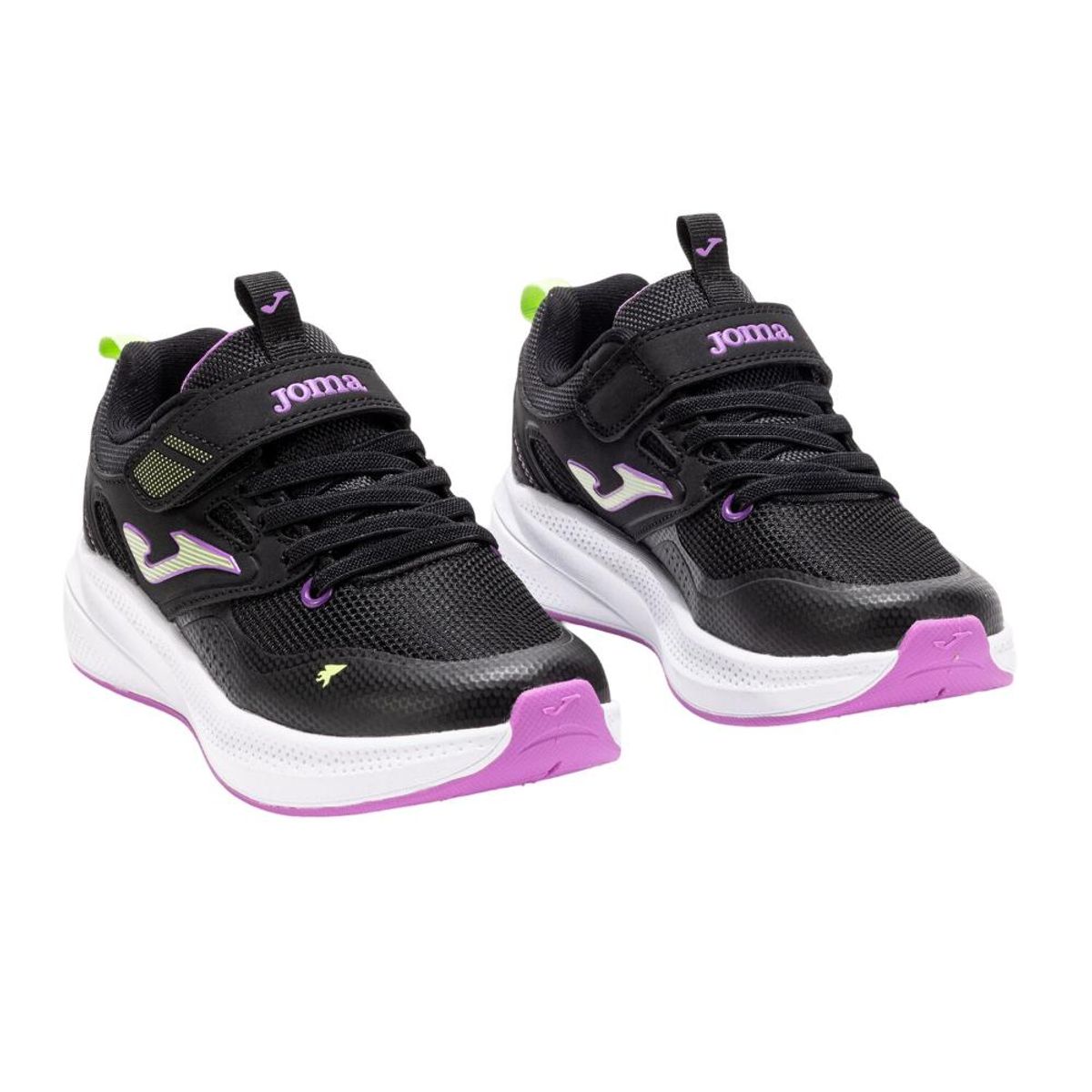 JOMA - Zapatilla Running Kids Ferro Jr Negro Rosa Joma