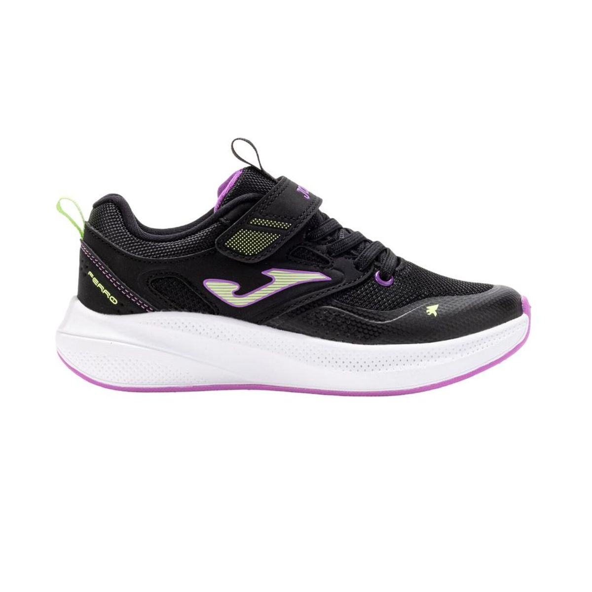 JOMA - Zapatilla Running Kids Ferro Jr Negro Rosa Joma