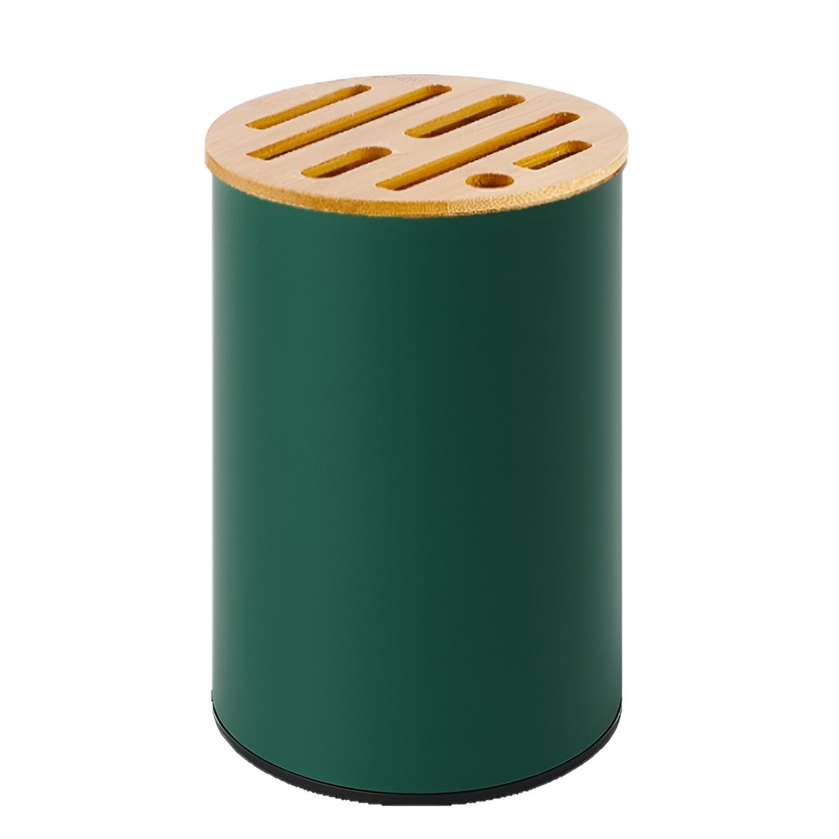 GENERICO - Porta Cuchillos Tapa Bambu Soporte Organizador Para Cocina