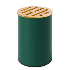 GENERICO - Porta Cuchillos Tapa Bambu Soporte Organizador Para Cocina