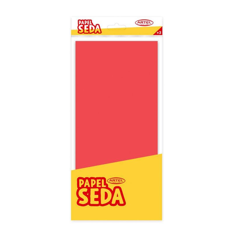 ARTEL - 10 Pliegos Papel Seda Artel Color Rojo