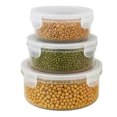 GENERICO - 3 Taper Plastico Contenedor Comida Hermetico Envase Tapper