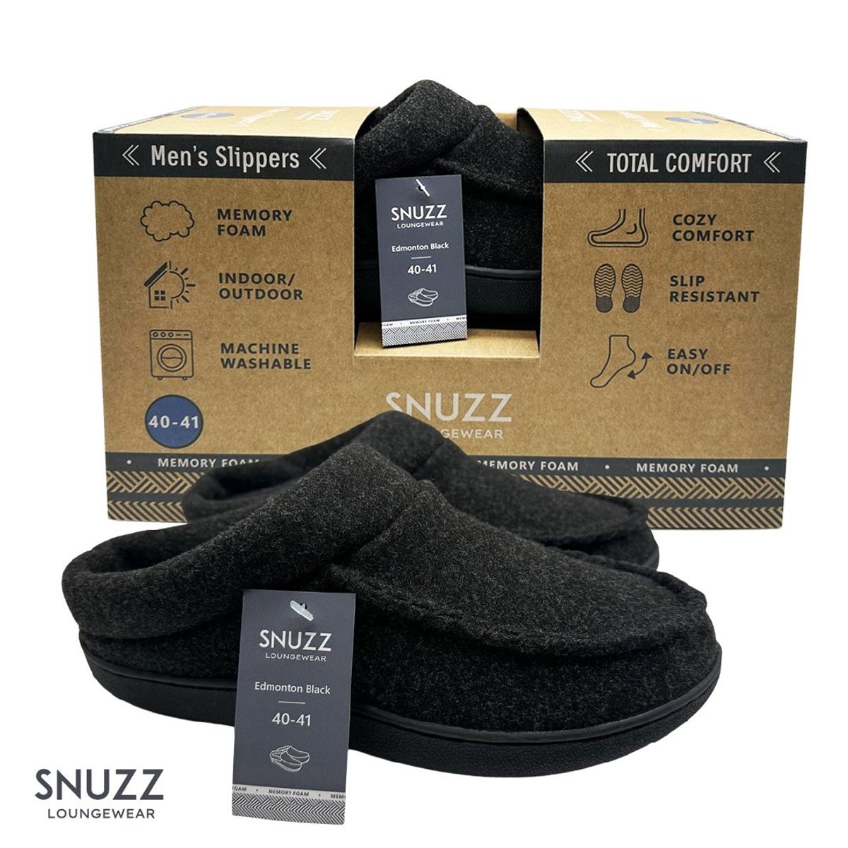 SNUZZ - Pantuflas Térmicas Cómodas Indoor Outdoor Edmonton Snuzz Kiosclub