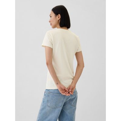 Imagen 2 del producto Polera Mujer Logo Manga Corta Floreado Blanco