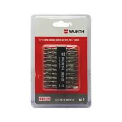 WURTH - SET DE PUNTAS PHILLIPS DOBLE MAGNETICAS PH2 10PCS